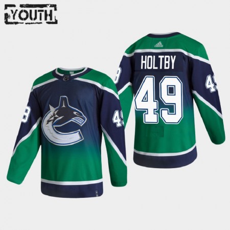 Vancouver Canucks Braden Holtby 49 2020-21 Reverse Retro Authentic Shirt - Kinderen